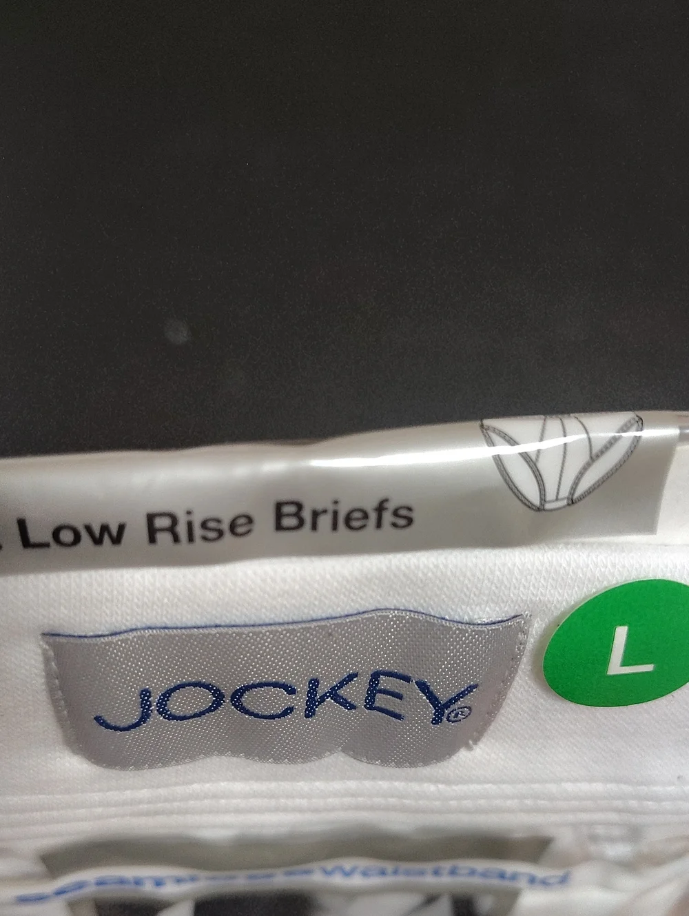 Vintage 2006 Jockey White Low-Rise Briefs with Seamless Waistband 2pk - Size L